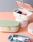 Sewing Kit, Portable Travel Sewing Kit for Adults, Needle and Thread Kit Plastic Sewing Box Small Sewing Kit Sewing Accesories and Supplies