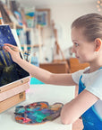 Tabletop Easel Beechwood Art Easel for Painting Canvases Table Easel Stand for Painters Painting by Numbers, Students Beginners Artist Adults