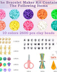 Stocking Stuffers for Kids - 3000 Clay Beads Bracelet Making Kit - Preppy Taylor Inspired Friendship Bracelets - Christmas Arts and Crafts Gift for Ages 6-12 Girl,Party Favors for Kids