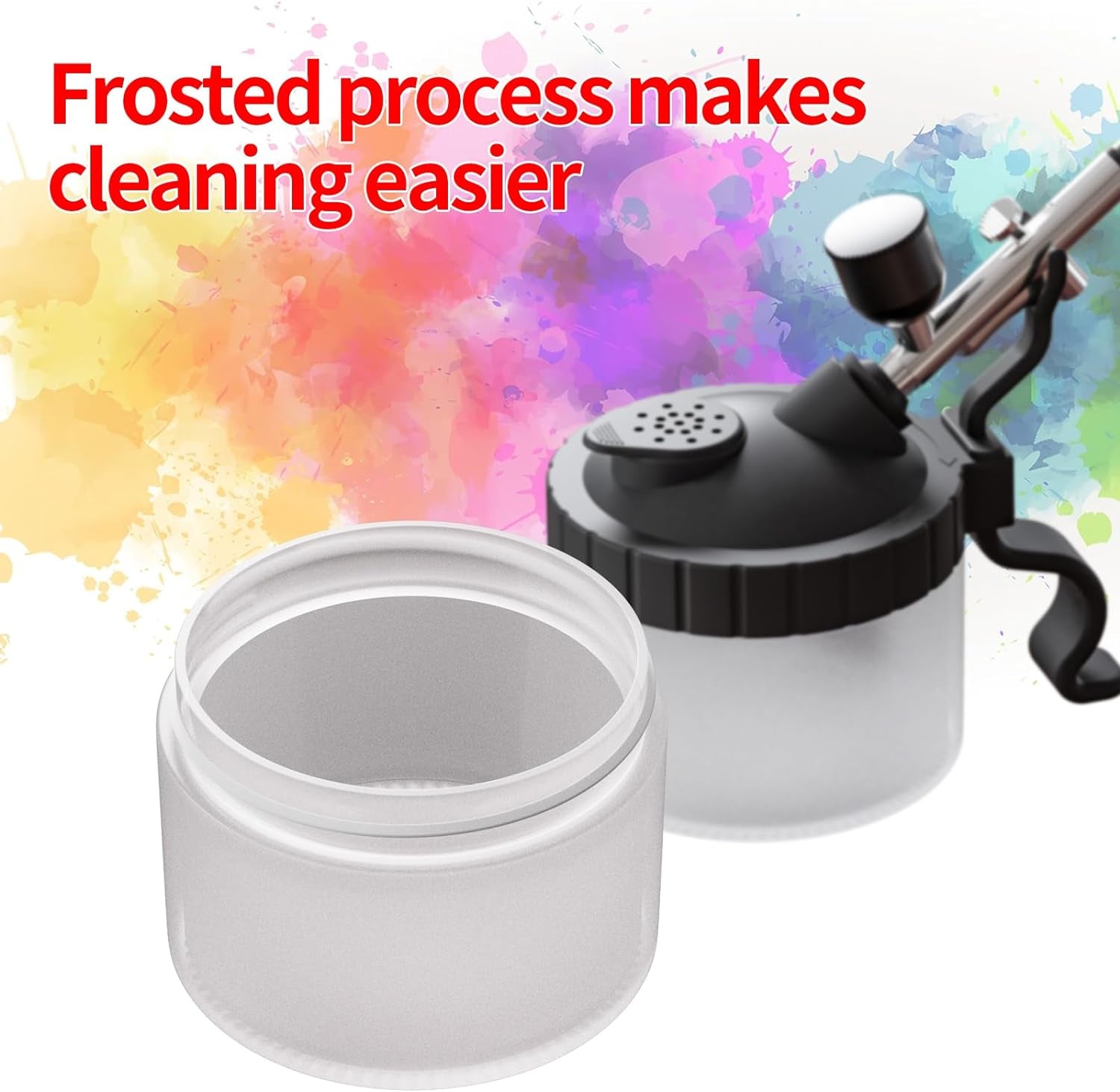 Airbrush Kit with Brush Cleaner Solution Airbrush Cleaner Kit Airbrush Holder Stand Airbrush Cleaning Pot Airbrush Spray Cleaning Efficient Cleaning of Airbrushes (Black)