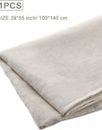 39 X 55 Inch Natural Pure 100% Linen Fabric, Plain Solid Colour Linen Fabric Cloth for Needlework, Dressmaking, Skirts, Bag, Embroidery, Tablecloths and Garments Craft