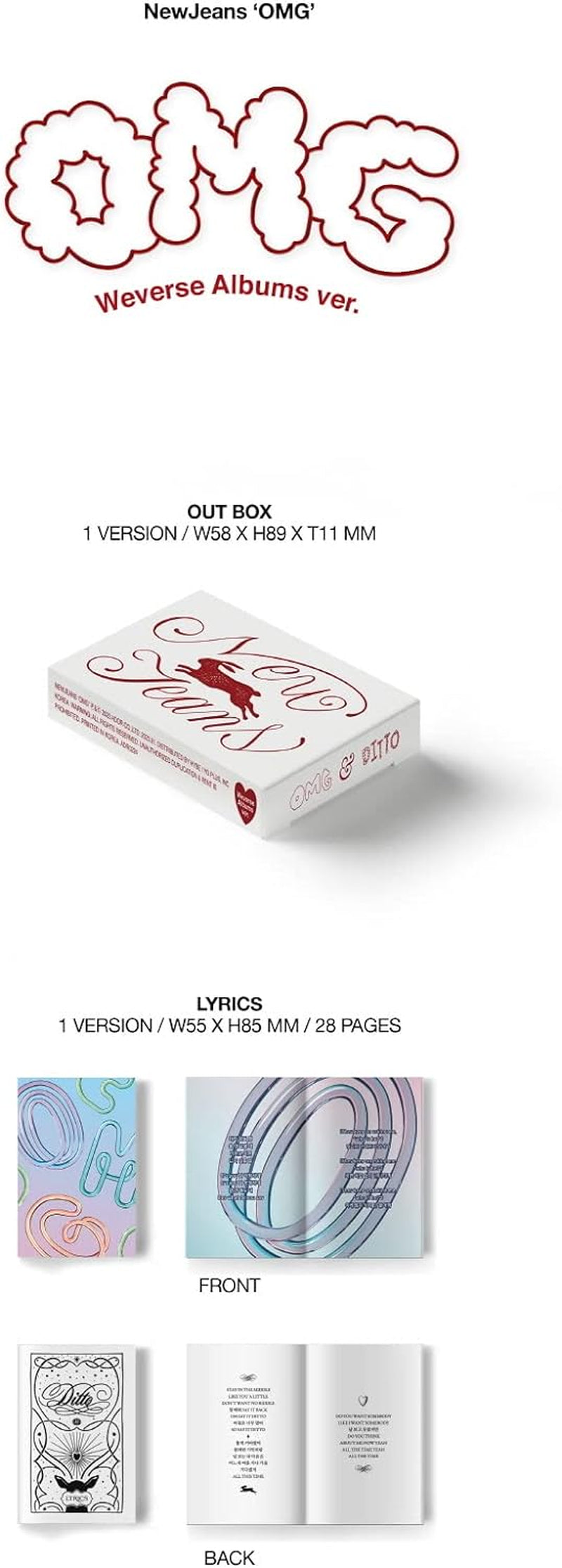 [WEVERSE POB] Newjeans - OMG Weverse Album