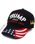 Trump 2024 Keep America Great Baseball Cap Embroidery MGA Hat Donald Trump Patriots President Hat for Trump Supporter Truck Caps
