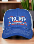 Trump 2024 Keep America Great Baseball Cap Embroidery MGA Hat Donald Trump Patriots President Hat for Trump Supporter Truck Caps