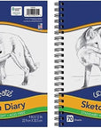 Ucreate Sketch Diary, 12" X 9", 70 Sheets