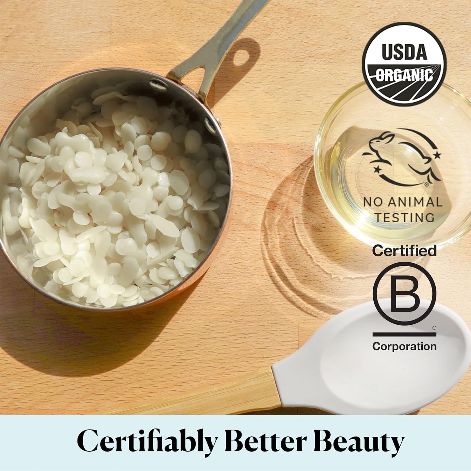 - Organic White Beeswax - DIY Home Essentials - Beauty, Skin Care, & Crafts - Candle Making Supplies - Make Lip Balm, Candles, Soap, Lotion, Cream, Body Butter - Mild Natural Scent, 16Oz