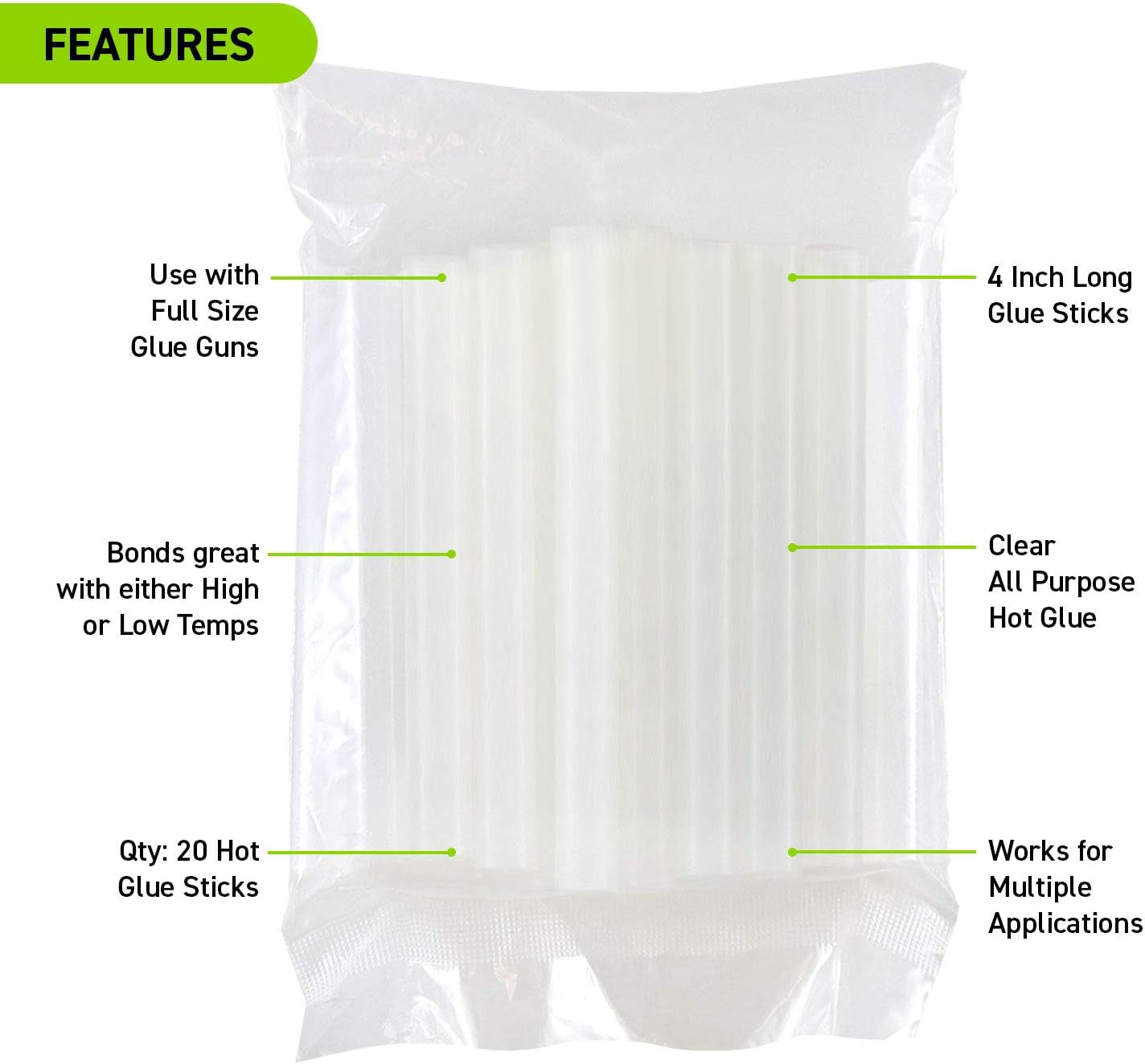 Hot Glue Gun,  Full Size 40W High Temperature Glue Gun Kit with 20 Glue Sticks