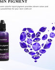 Purple Epoxy Resin Color Dye Colorant Liquid Epoxy Resin Pigment,60Ml,Translucent