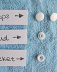 Snaps and Snap Pliers Set, 375 Sets T5 Plastic Buttons for Sewing and Crafting