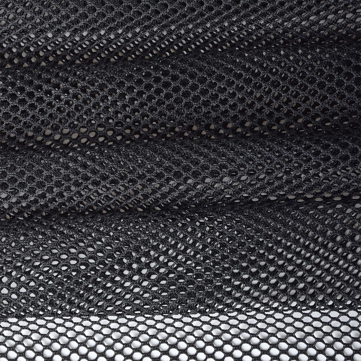 63X83 INCH Black Mesh Fabric, Nylon Netting Fabric for Sewing, Backpack Pocket, Mesh Bag, Netting Clothes
