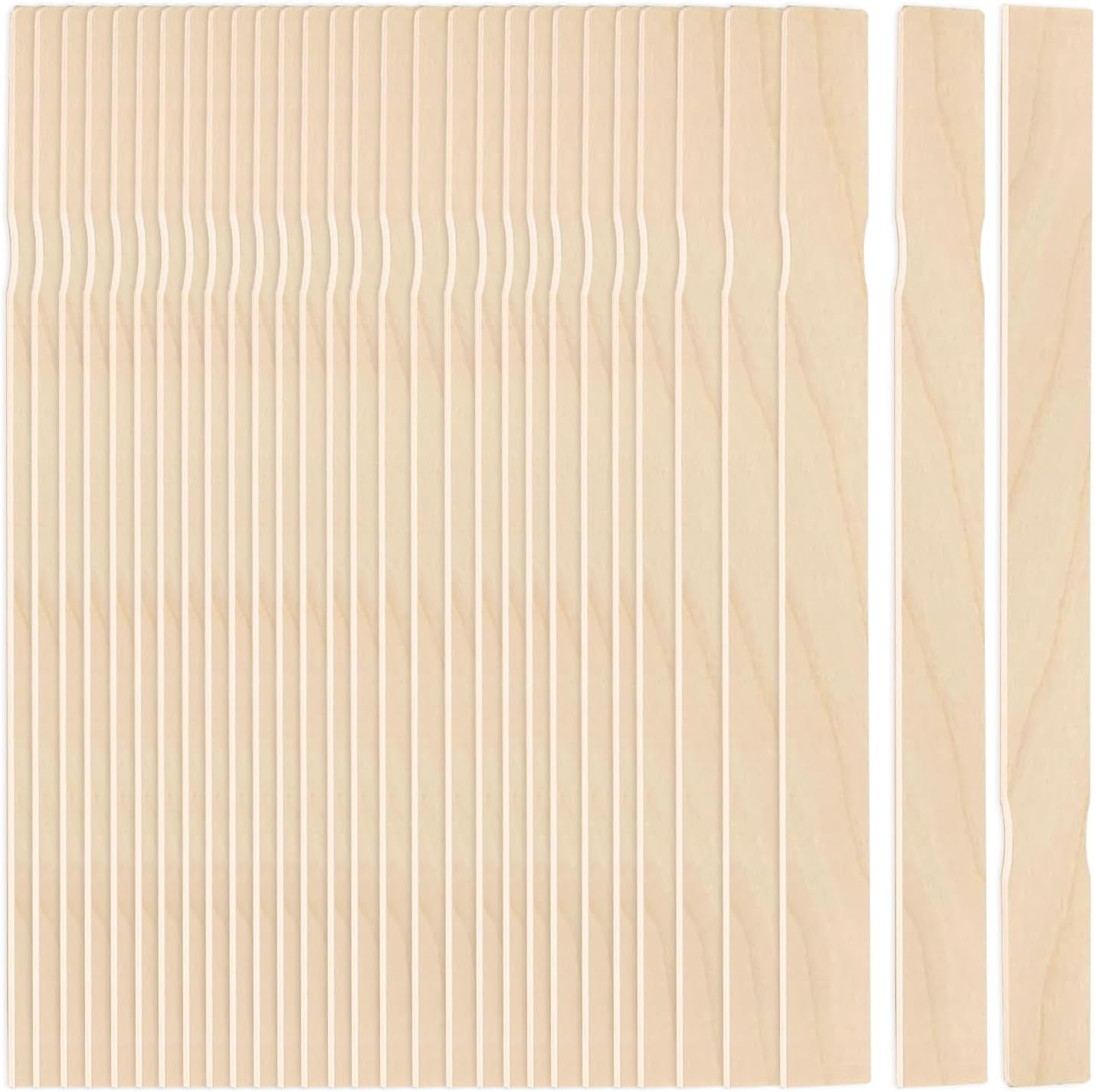 30Pcs Paint Stir Sticks, 12 Inch Wooden Paint Stirrers for Mixing, Paint Sticks for Library Markers or Garden Plant Labels, Mixing Sticks for DIY Craft Sticks