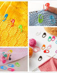 Stitch Markers 10 Colors Knitting Crochet Locking 160Pcs Stitch Needle Clip Counter with 3 Plastic Needle Randomly (Multicolor-160 Pcs)