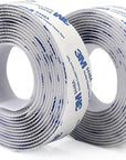 3M Hook and Loop Double Sided Tape, Self Sticky Adhesive Tape, Interlocking Tape Sewing Fasteners for Window Fixing, Photo Frames, Mosquito Net, Carpets, Car and DIY, 1 in *10 FT *2 Rolls-White