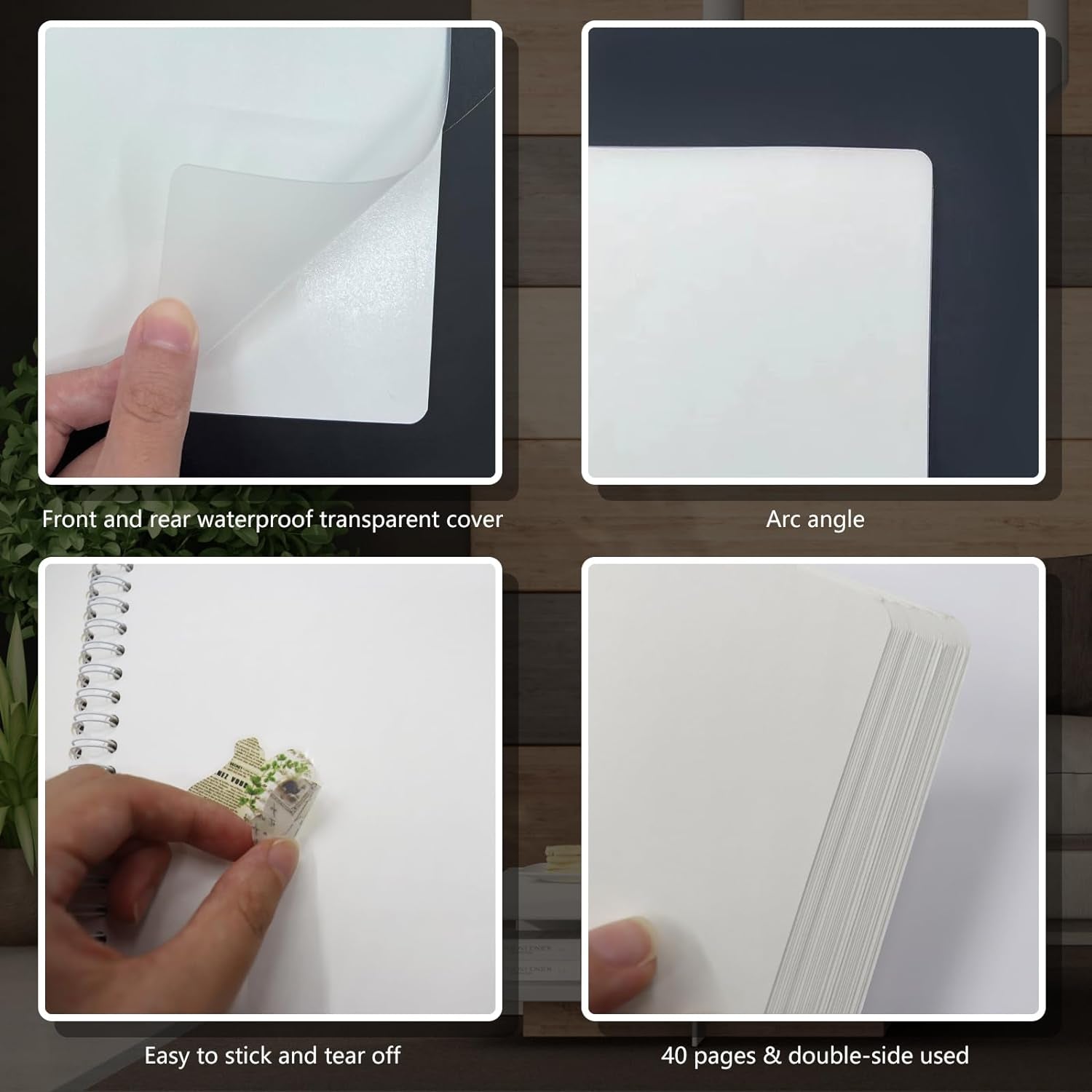 Reusable Sticker Book Collecting Album Blank Sticker Storage Book for Adults with Clear Plastic Cover 40 Sheets Release Paper Sticker Collection Book for Sticker Keeper Holder A5 Size