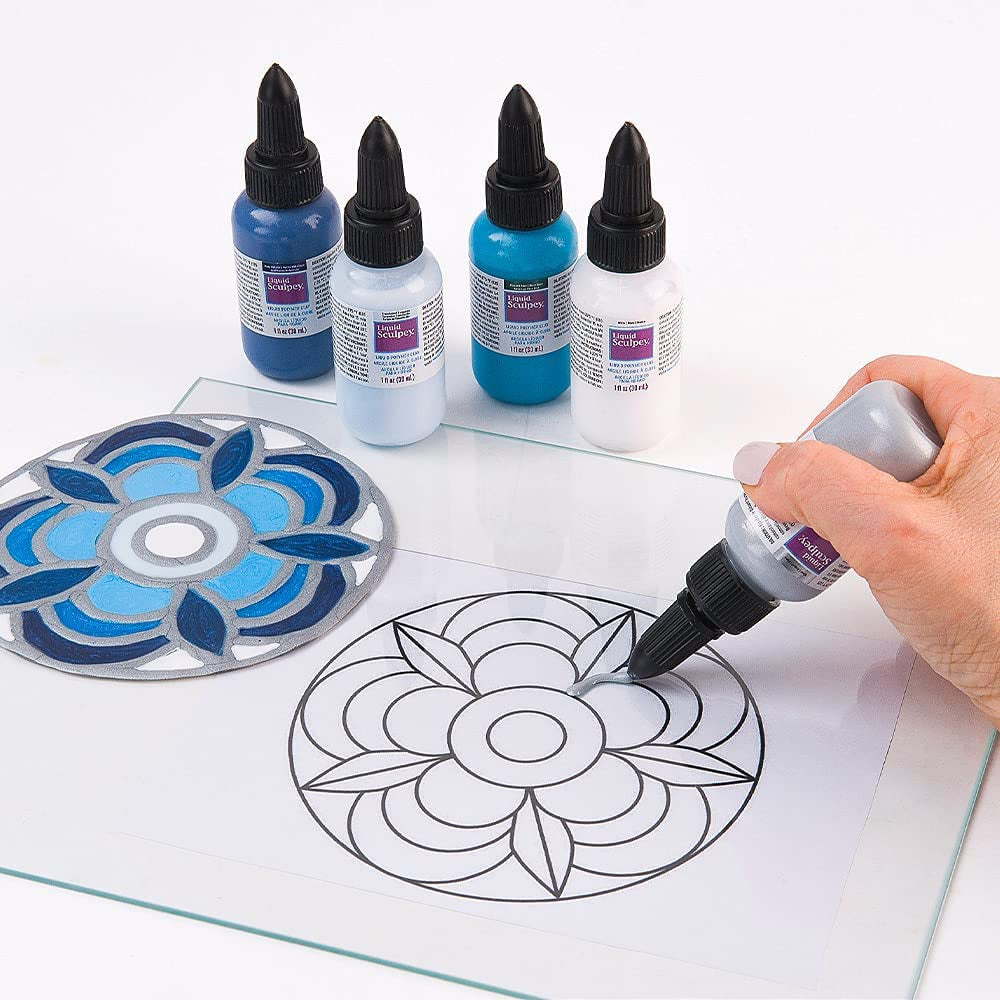 Polyform Liquid  Liquid Polymer Oven-Bake Clay, Clear, 2 Oz. Bottle, Great for Jewelry, Holiday, DIY, Mixed Media, Window Clings, Home Décor and More! Great for Beginners to Artists!