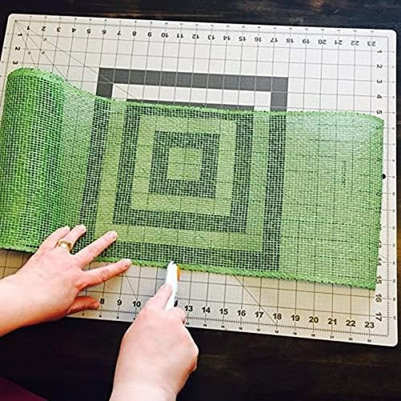 4 Rolls Poly Burlap Deco Mesh 10 Inches Kit for DIY Front Door Sunflower Wreath Zip Ties Chenille Stems Included (Yellow-Green-Burlap)