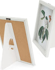 50 Pack Self Stick 9 Inch Cardboard Easel Backs, Picture Frame and Art Stand for Painting, Photos, Artwork, Crafts (White)