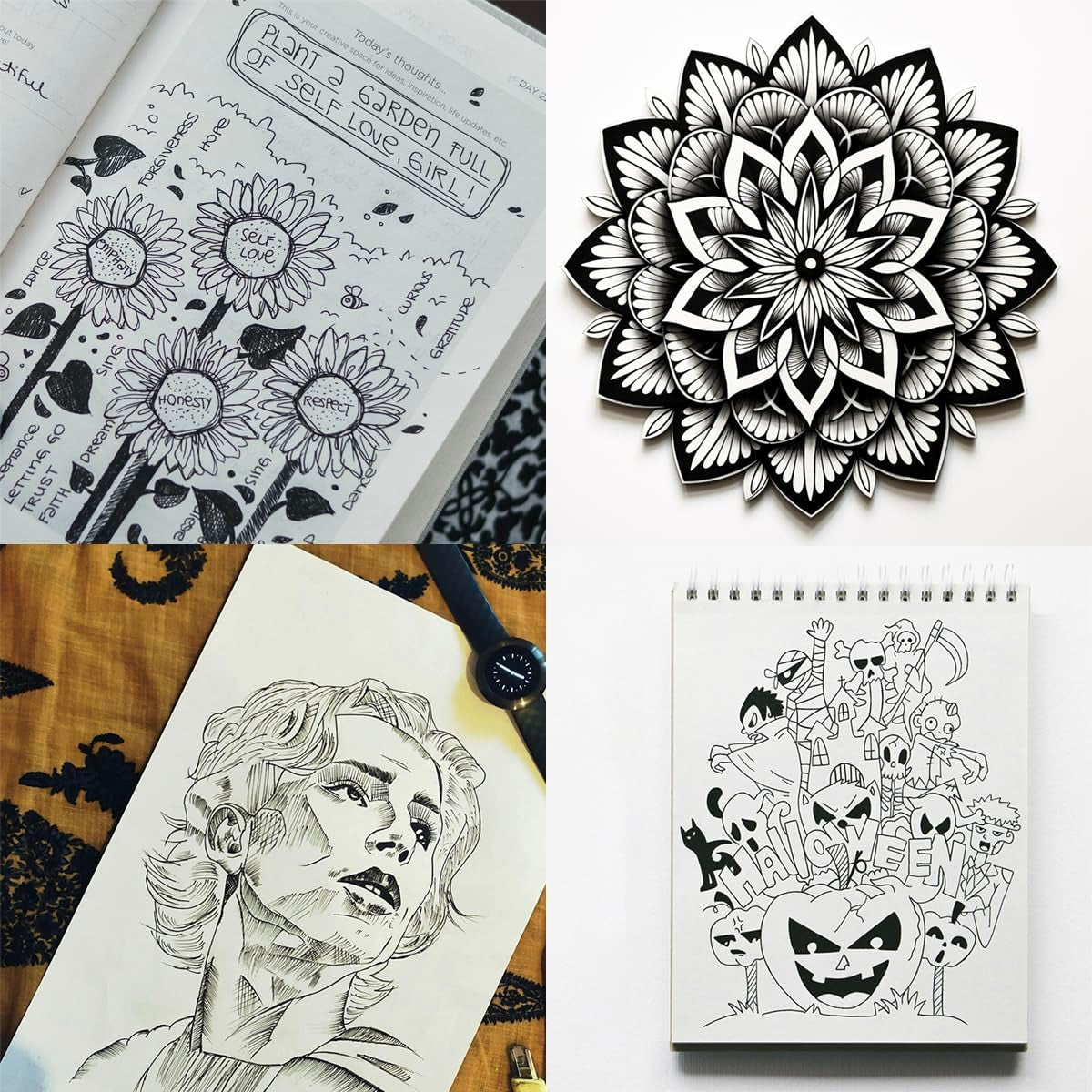 16 Pack Micro Pen Set, Micro Fine Liner Drawing Art Pens Waterproof Ink Set Archival Black Drawing Pens for Writing, Drawing, Journaling, Sketching, Illustration