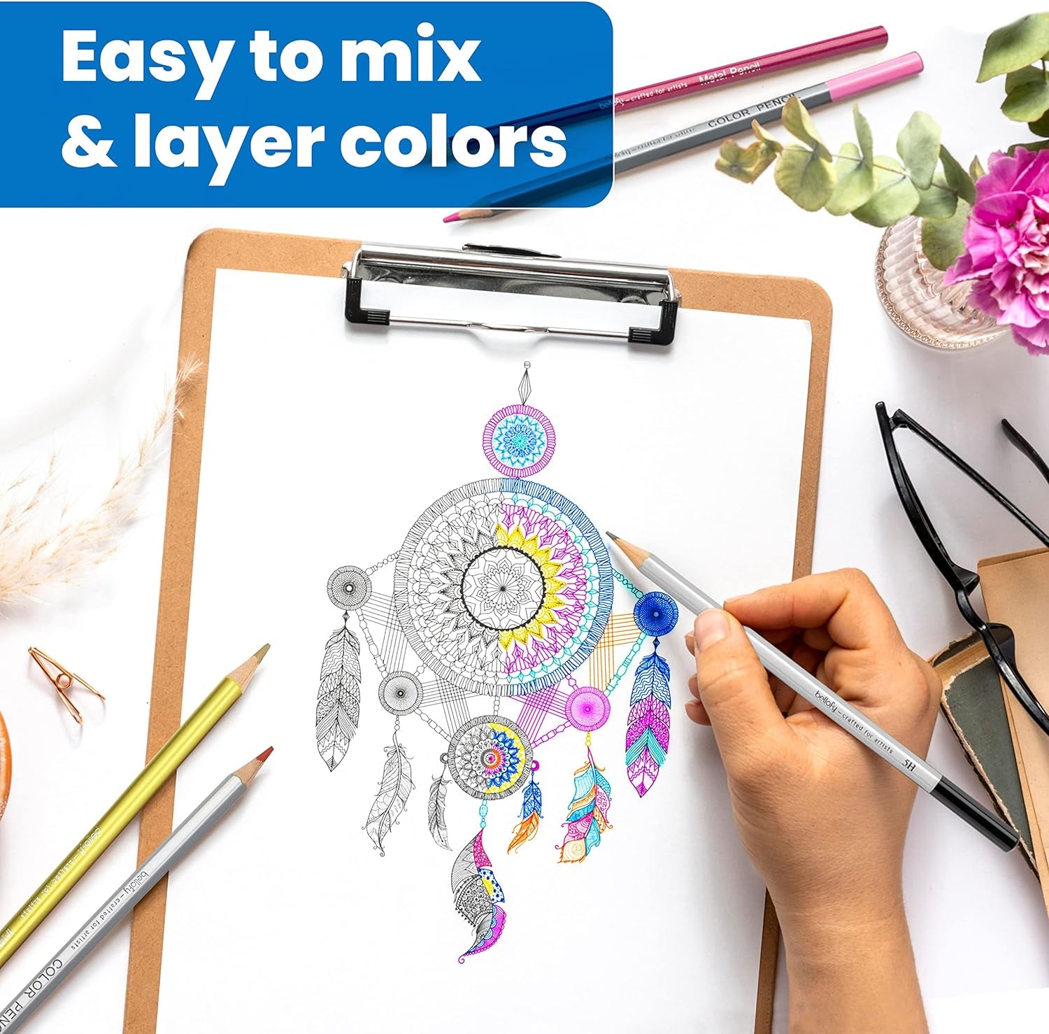 72 Pack Drawing Kit with 100 Sheets Drawing Pad | Art Supplies for Adults, Beginners &amp; Kids | Art Set with All Necessary Drawing Supplies | Drawing Kit for Kids 9-12 for Girls &amp; Boys