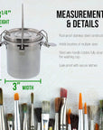 Stainless Steel Leak-Proof Deluxe Brush Washer