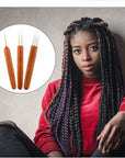 6 Pieces Dreadlock Crochet Hook 0.5Mm 0.75 Mm Needle Weaving Crochet, Include 1 Hook, 2 Hooks, 3 Hooks for Braid Craft