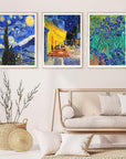 5D Diamond Art Kits for Adults Beginners 6 Pack - DIY Van Gogh Diamond Art Paint with Diamonds round Full Drill Diamond Dots Painting for Adults Kids Sunflowers Gem Art Pictures Art Wall Decor