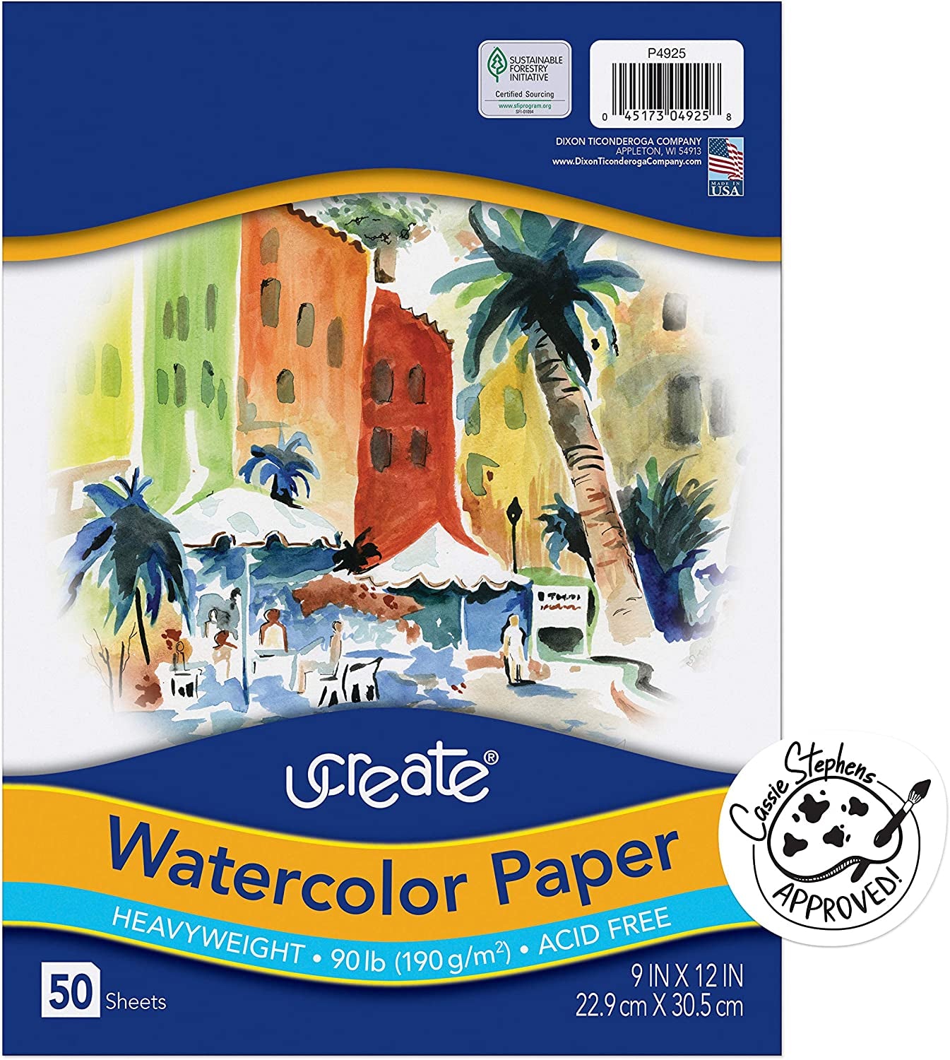PAC4925 Pacon Watercolor Paper