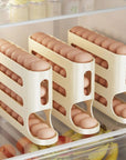 Refrigerator Egg Storage Box - 4 Tiers Fridge Egg Rack Large Capacity Egg Dispenser for Refrigerator