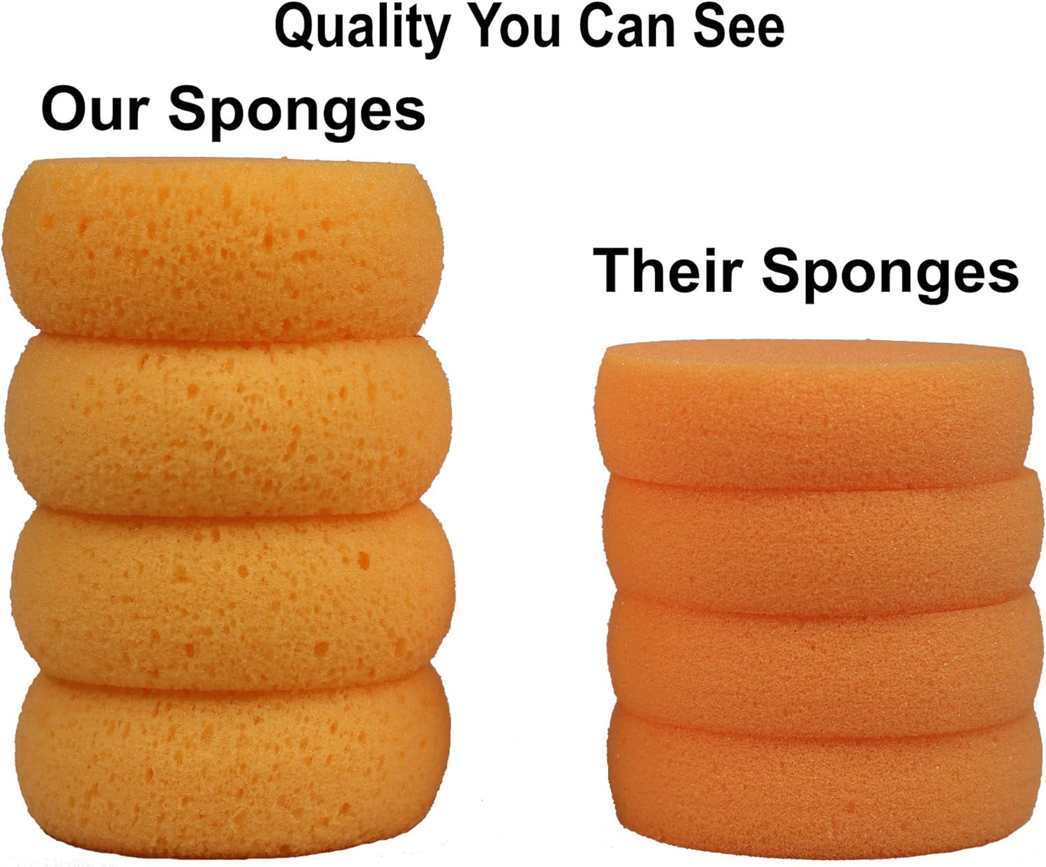 ® 10 Pack of 3-1/2 Inch round Synthetic Silk Sponges for Painting, Crafts, Ceramics, Household Use & More! Pack of 10 Sponges
