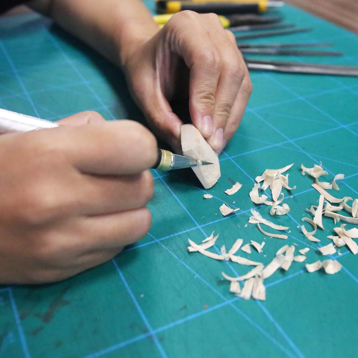 Hobby Knife Set- 45Mm SKS-7 Rotary Cutter and Precision Knife for Art, Quilting and Crafting,12 Bonus Blades