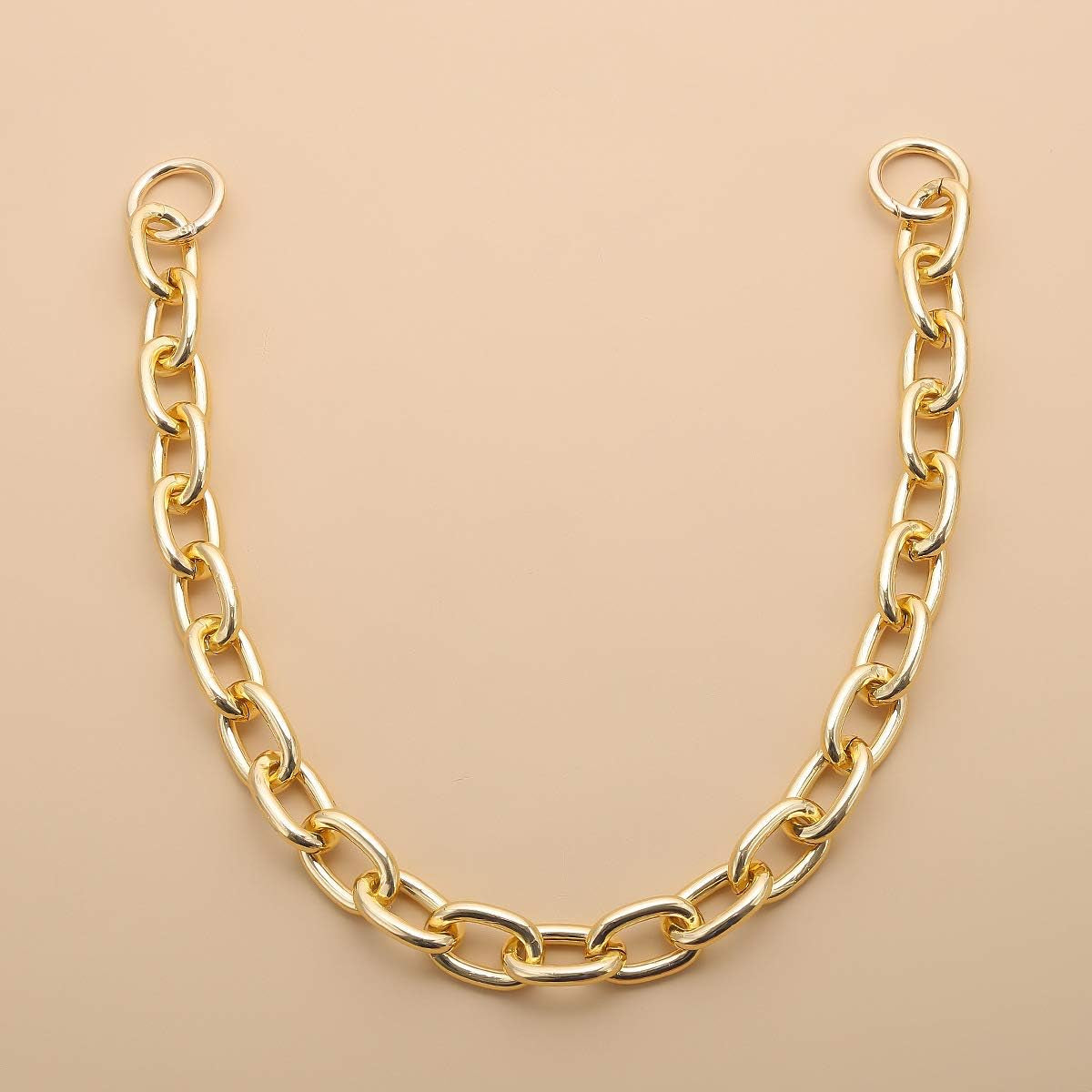 Gold Chunky Purse Replacement Chains Paper Clip Chain for Handbag Bag Shouder Handle Strap Chain DIY Purse Decoration Accessories Heavy