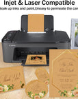 100 Sheets Light Brown Cardstock 8.5 X 11 Kraft Paper,  80Lb Card Stock Printer Paper for Invitations, Menus, Crafts, DIY Cards