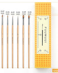 Sable Watercolor Brushes, Professional Watercolor Paint Brushes Set of 7, Soft Kolinsky Sable Hair - Pointed Rounds, Designer, Filbert for Watercolor, Gouache, Inks, Water-Based Oils and Egg Tempra