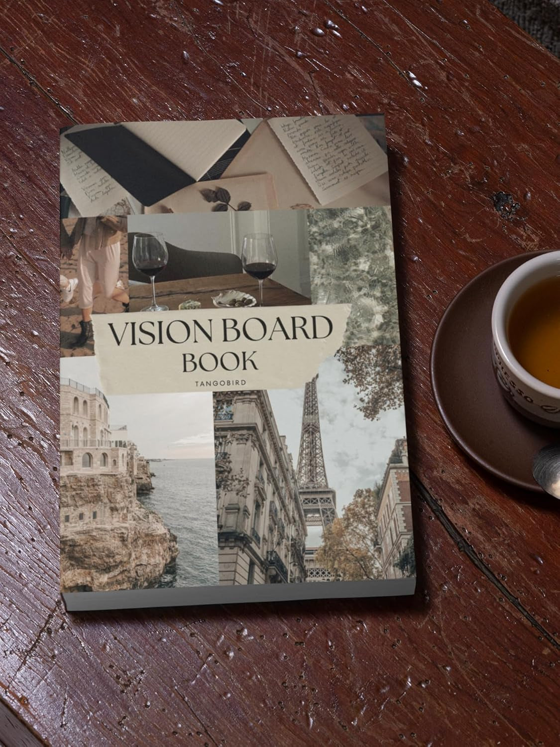 Vision Board Book: Clip Art Images &amp; Words in All Categories, for Visualizing Your Goals &amp; Dream Life, Inspirational Pictures for Collage Making &amp; Scrapbooking