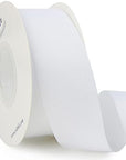 White Grosgrain Ribbon, 1-1/2 Inches X Continuous 25 Yards,Use for Bows DIY Hair Accessories,Gift Wrapping,Craft and Sewing