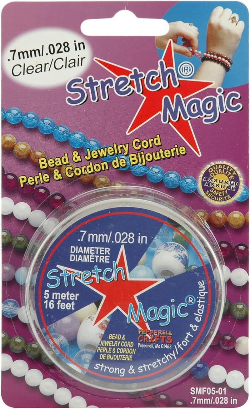 Pepperell SMF-1-5 0.7Mm  Bead and Jewelry Cord, 5M, Clear