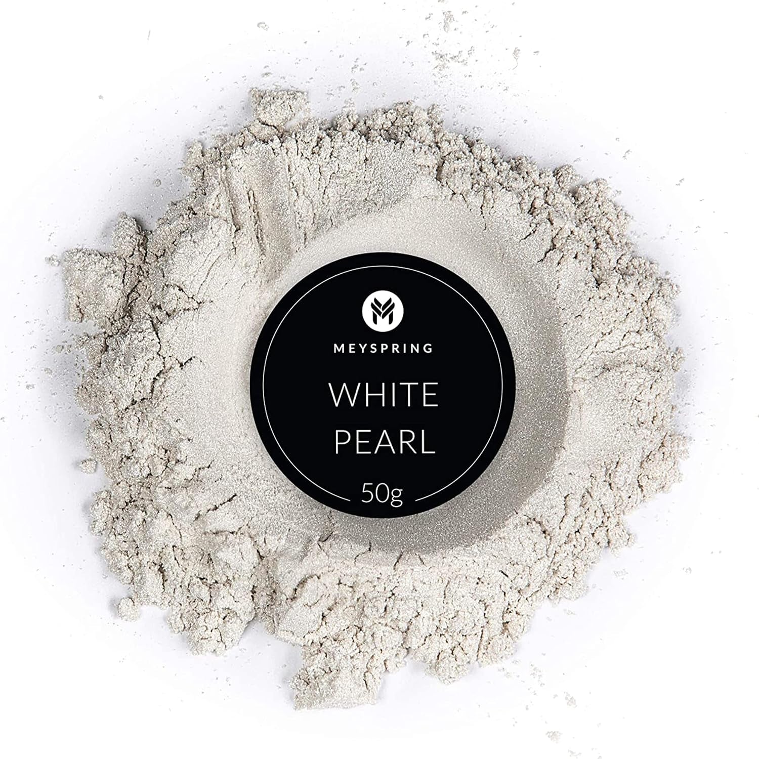 White Pearl Mica Powder - 50G - White Resin Pigment - White Mica Powder for Epoxy Resin Art - White Epoxy Pigment and UV Resin Dye - Mica Powder for Epoxy Resin - Resin Powder Pigment