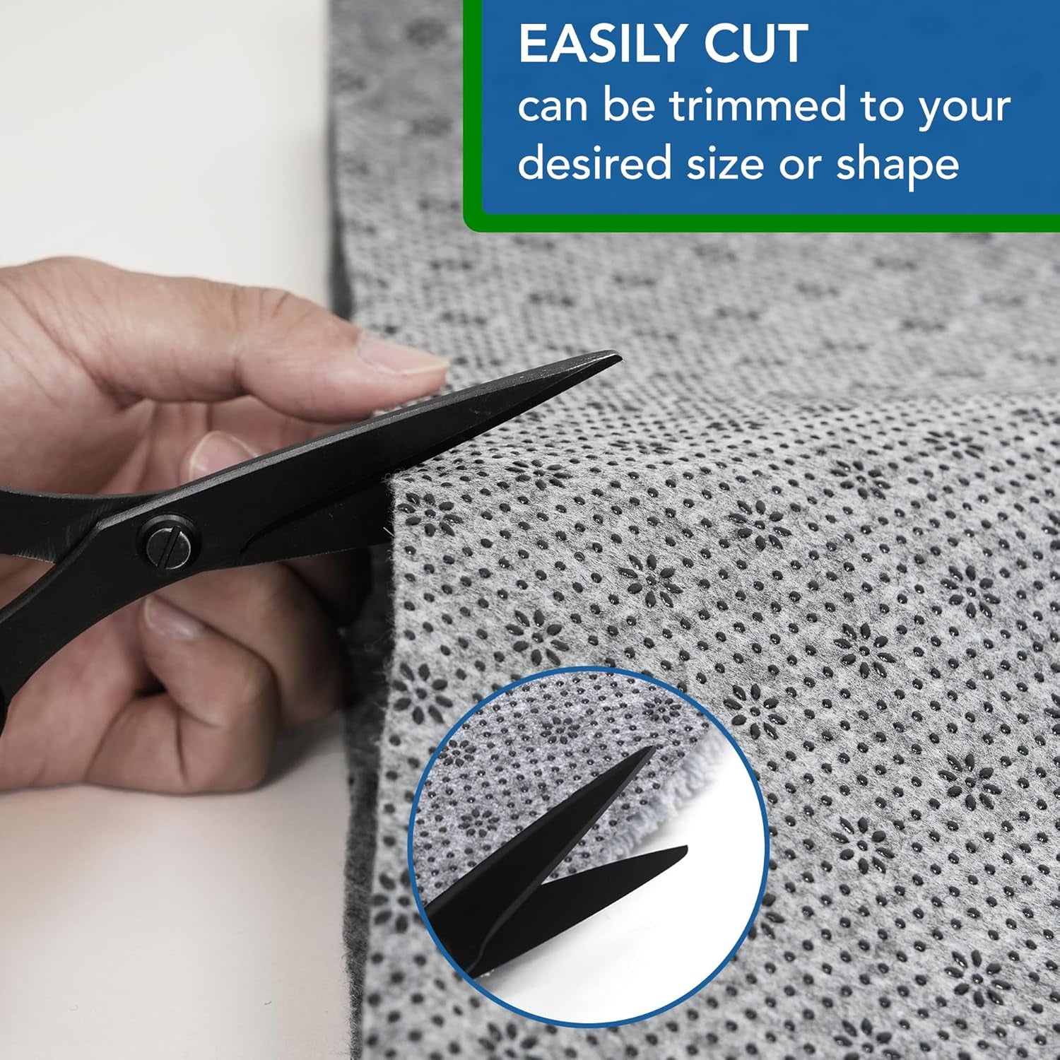 80" X 80" Non Slip Area Rug Pad, Non Skid Rug Backing for Carpet Premium Thick Rug Gripper for Hardwood Floors Ideal Rug Tufting Gun Supplies Rug Making