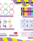 6 Sets Cross Stitch Kits for Kids Embroidery Kit for Beginners Embroidery Stitches Practice Kit Beginner Embroidery Kit Starters Cross Stitch Kits Stamped Needlepoint Kits for Beginners