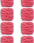 Blanket Yarn 3 Pack of 100G/3.5Oz - White Chenille Yarn 6 Super Bulky - Knitting, Crocheting & Crafts Chunky Yarn