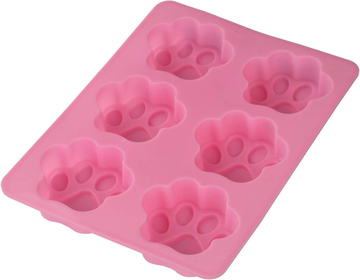 Silicone Molds for Dog Treats Soap Making and Chocolate, Animal Paws, 2 Pack