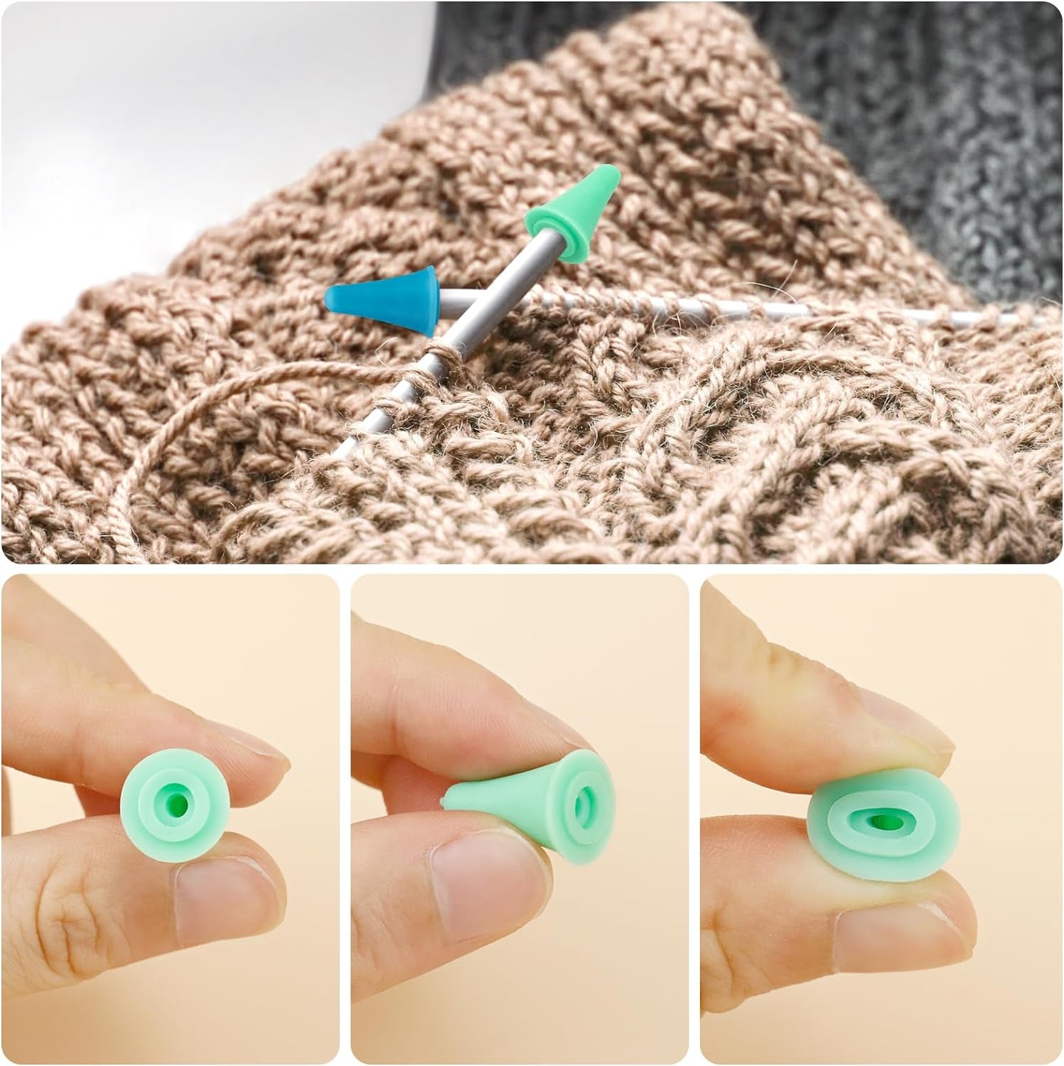 43 Pcs Yarn Needles Set, Assorted Yarn Needles Bent Tapestry Needle Weaving Needle Darning Needles Big Eye Blunt Knitting Needles with Stitch Markers for Knitting Crochet Kit