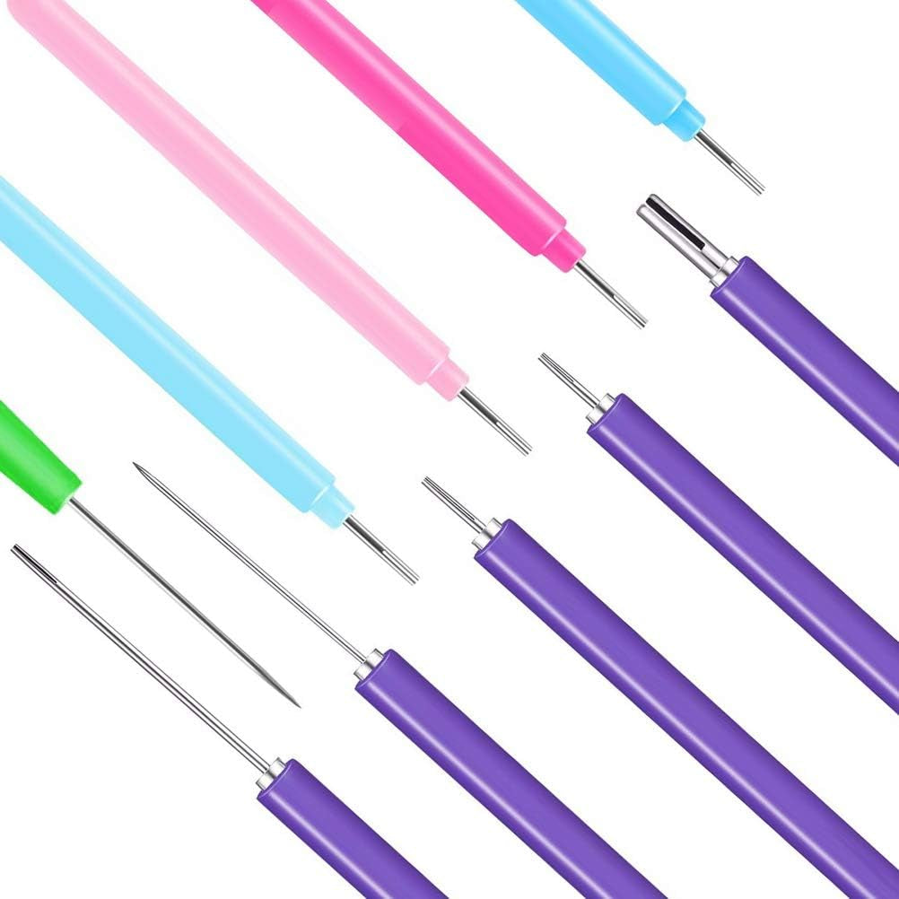12 Pack Paper Quilling Tools Slotted Kit, Different Sizes Rolling Curling Quilling Needle Pen Paper Cardmaking Project Tools Set