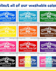 Washable Stamp Pad - Green - Non-Toxic - Fade Resistant - Perfect for Scrapbooks, Posters and Cards