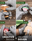 Wood Whittling Kit for Beginners-Complete Whittling Set with 4Pcs Wood Carving Knives & 8Pcs Basswood Wood Blocks-Perfect Wood Carving Kit Set-Includes Wood Carving Tools for Adults and Kids
