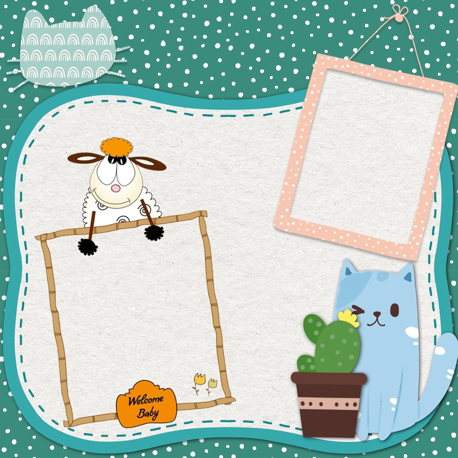 60Pcs Boho Pattern Paper A5 Rainbow Dot Stripe Scrapbook Specialty Paper Double Sided Decorative Craft Paper for DIY Art Craft Card Making Photo Album Journal Decoration, 5.5 X 8.3 Inch