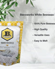 White Beeswax Pellets (1 Lb) | 100% Pure, Cosmetic Grade, Triple-Filtered Beeswax for DIY Skin Care, Lip Balm, Lotion, and Candle Making