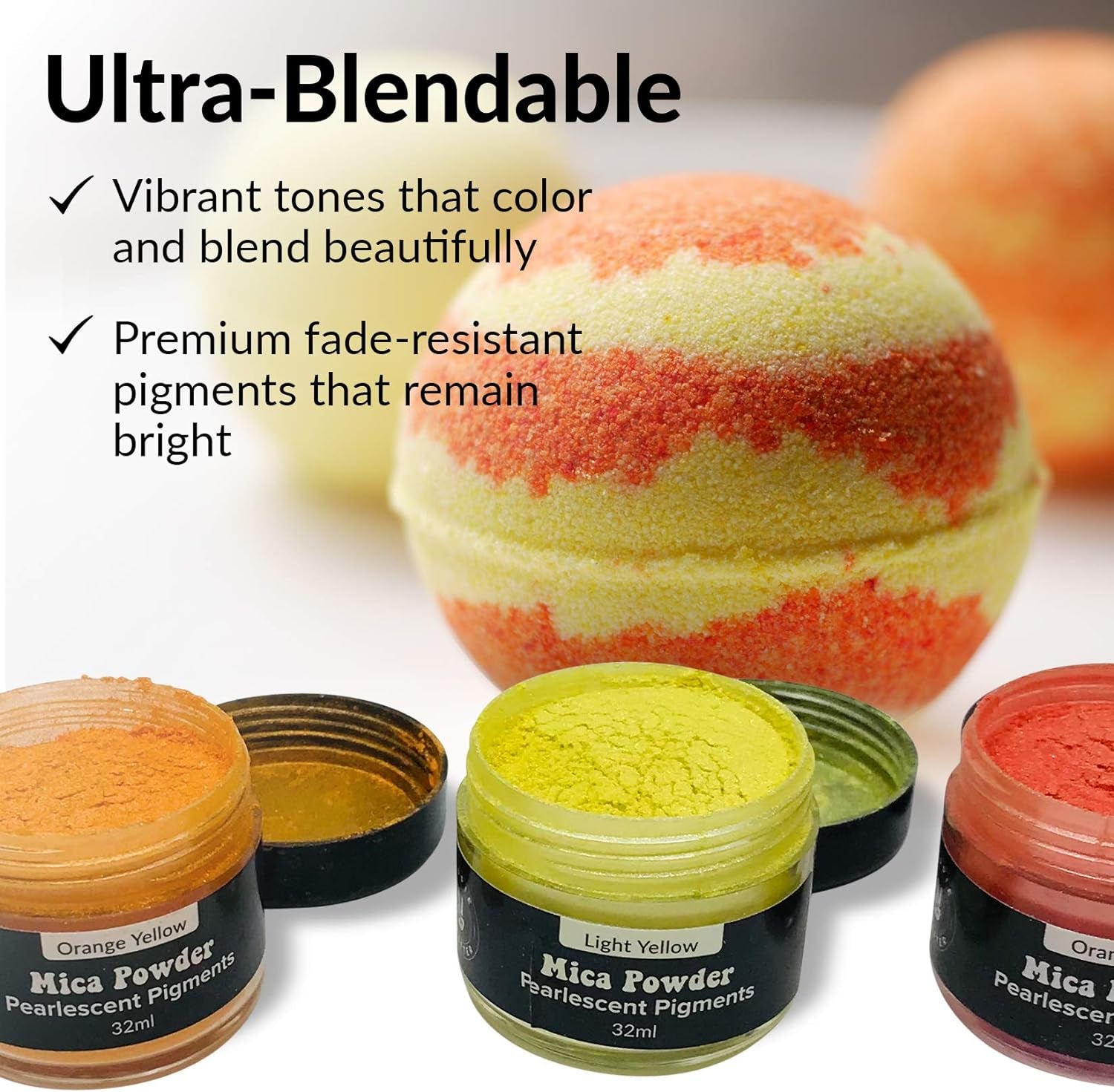 Pigment Powder for Epoxy Resin Mica Powder for Epoxy Resin Candle Dye Bath Bomb Coloring Soap Making Resin Color Pigment Resin Dye Colorant Soap Dye Mica Powder for Candle Making Pearl Metallic