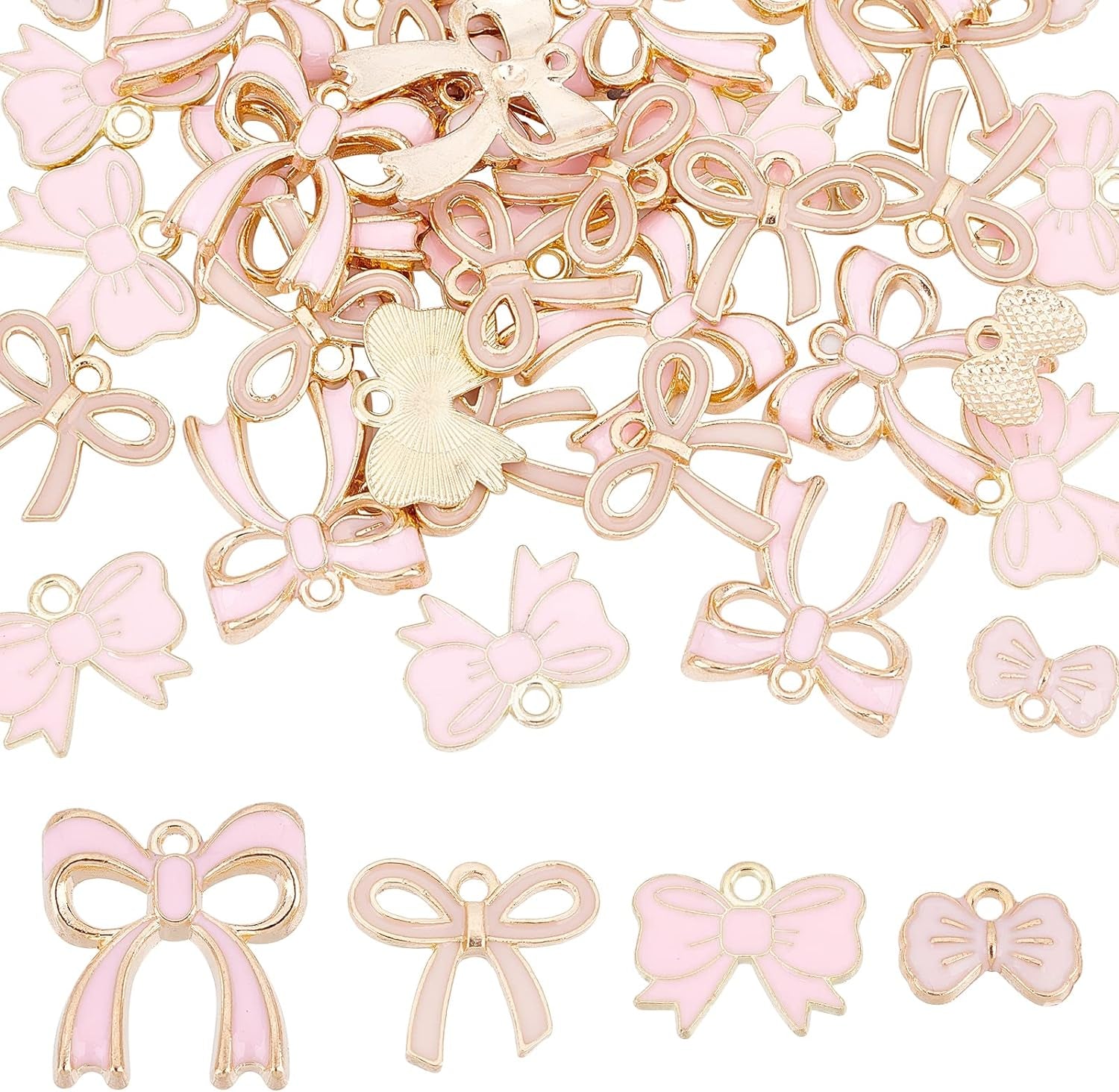 Enamel Bowknot Charms for Jewelry Making Charms DIY Craft Supplies
