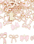 Enamel Bowknot Charms for Jewelry Making Charms DIY Craft Supplies